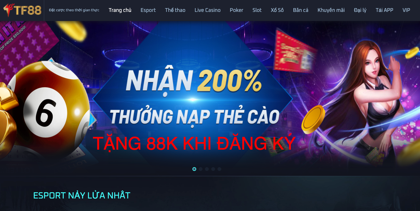 Chương trình khuyến mãi hấp dẫn tại nhà cái TF88