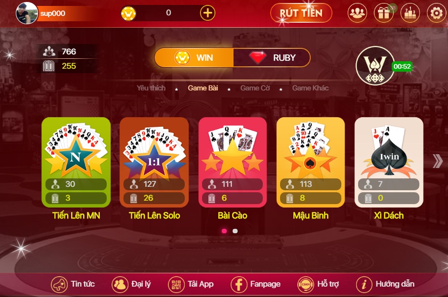 iWin sở hữu kho game khủng với nhiều trò chơi hấp dẫn