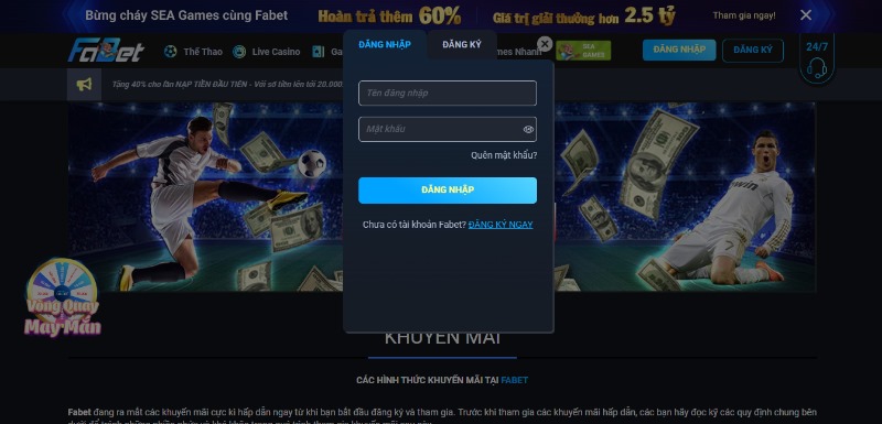 Hướng dẫn đăng nhập để bắt đầu khám phá thế giới của FABET