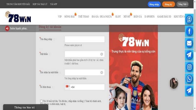 68gamebai reviews Đăng ký tài khoản dễ dàng tại 78WIN