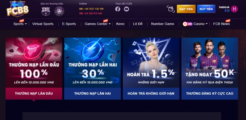 68gamebai reviews Khuyến mãi khủng từ nhà cái FCB8 để tri ân người chơi