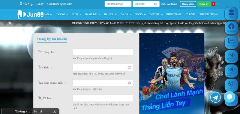 68gamebai reviews Nhập đầy đủ và chính xác các thông tin để đăng ký thành công