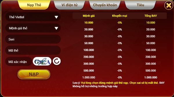 68gamebai reviews Các bước nạp tiền Fanvip Club