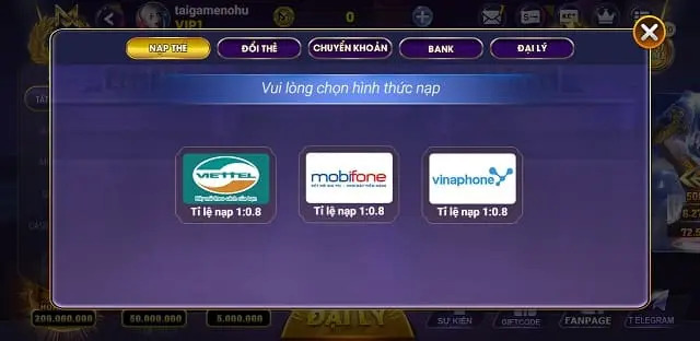 68gamebai reviews Kingman Fun nạp thẻ với nhiều hình thức khác nhau