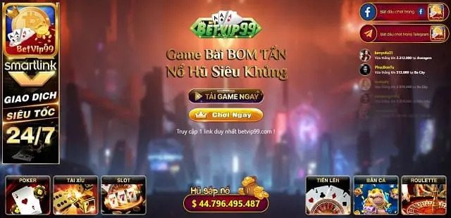 BetVip 99 - Nơi Quy Tụ Nhiều Game Bài Hấp Dẫn Uy Tín Số 1 Hiện Nay