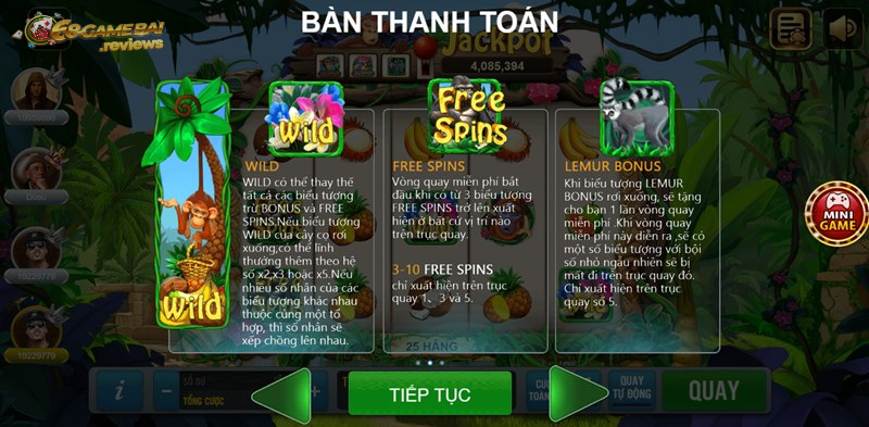 68gamebai reviews Game Apes Go Wild slot cung cấp nhiều tính năng đặc biệt